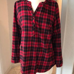 Talbots Classic Flannel Shirt